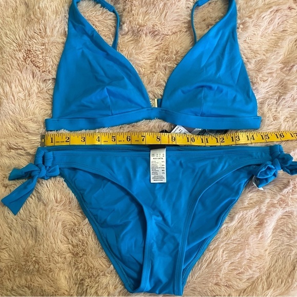 New JETS Australia by Jessika Allen Bikini Set Cobalt Blue Gold Size 12 NWT #277 - Picture 11 of 12